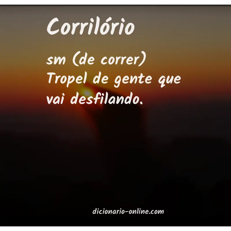 Significado de corrilório