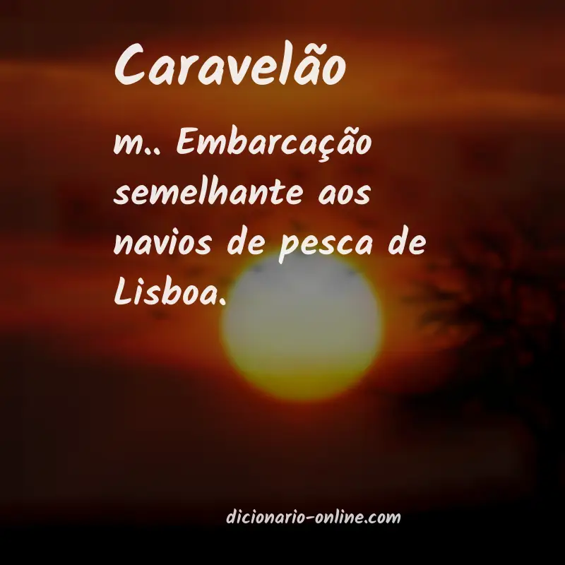 Significado de caravelão