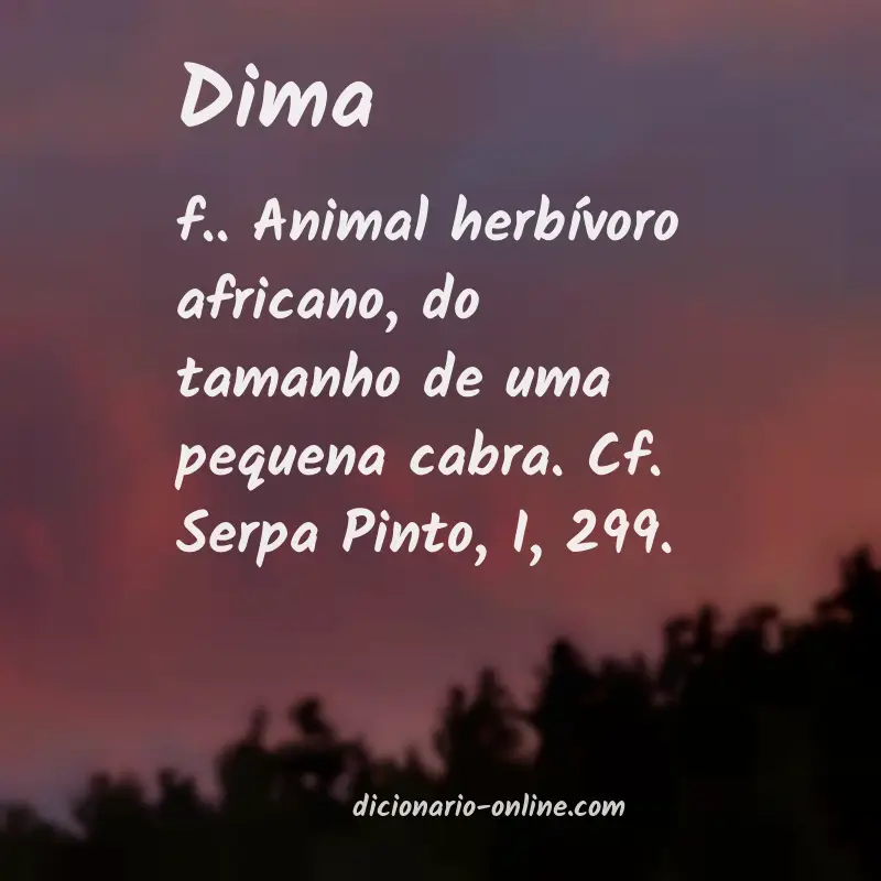 Significado de dima