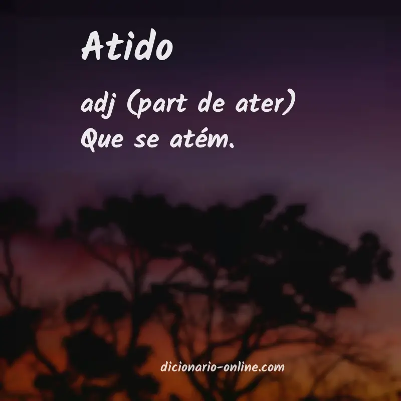 Significado de atido