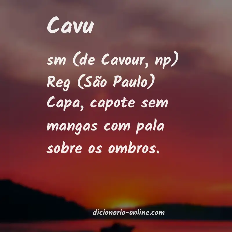 Significado de cavu