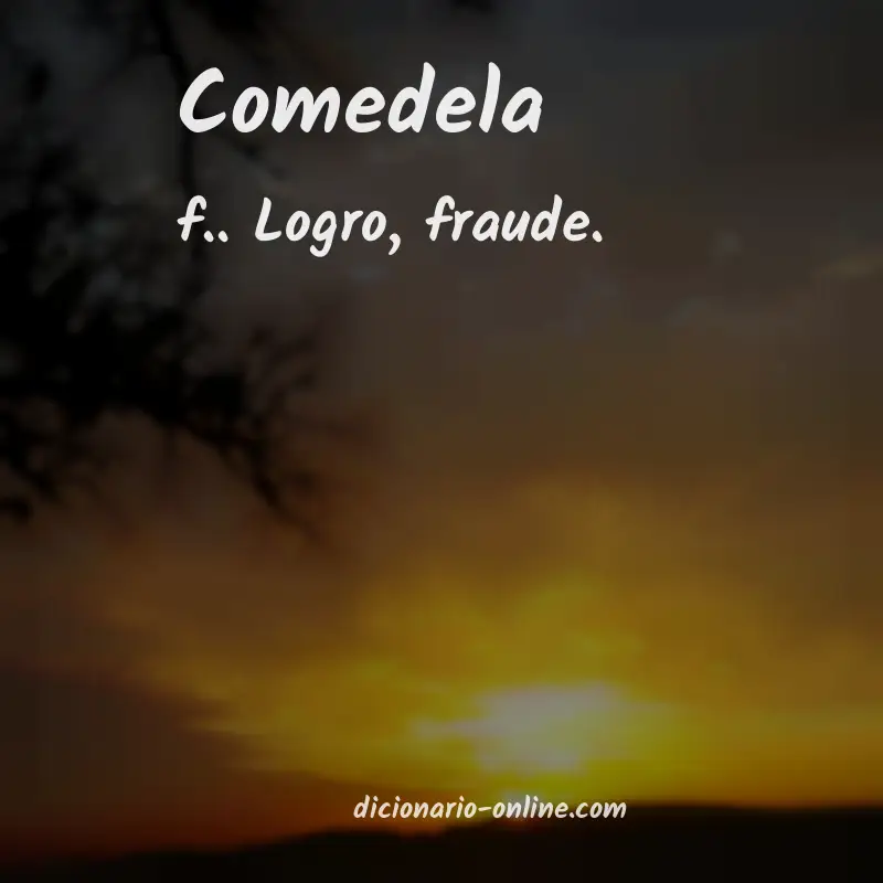 Significado de comedela