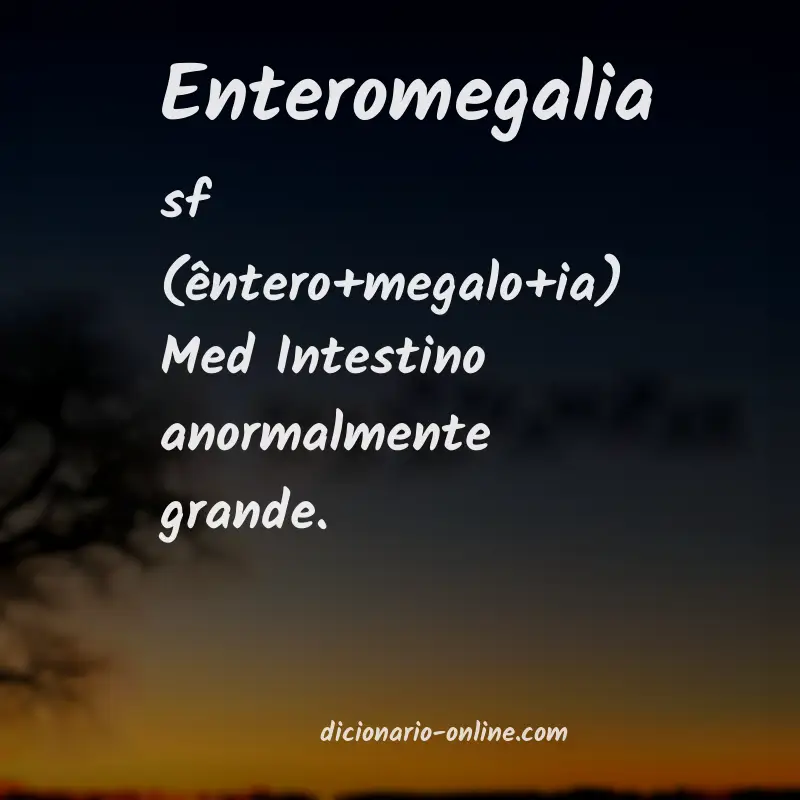 Significado de enteromegalia