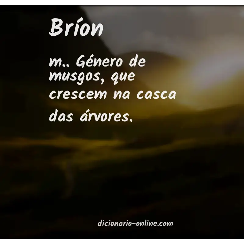 Significado de bríon