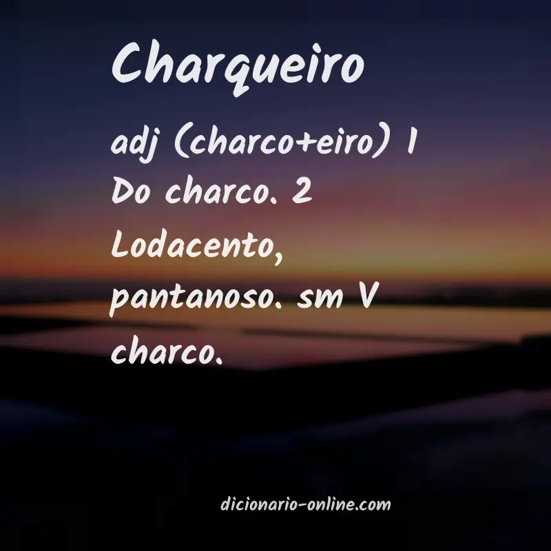 Significado de charqueiro