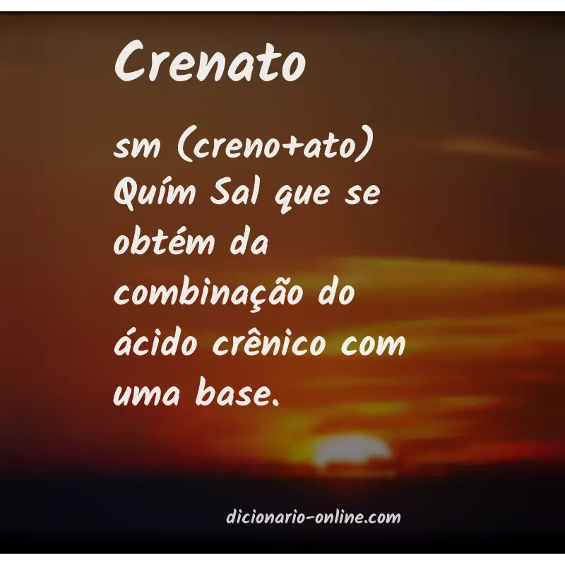 Significado de crenato
