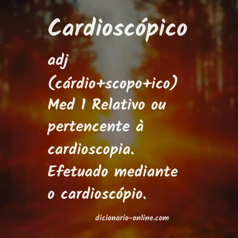 Significado de cardioscópico