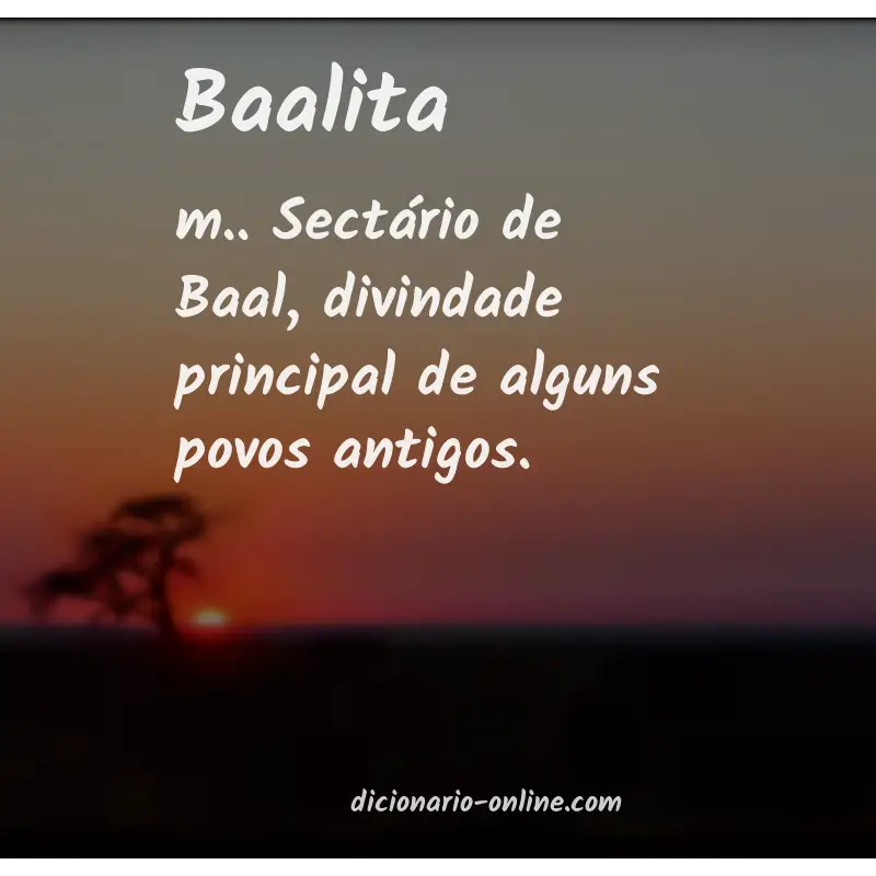 Significado de baalita