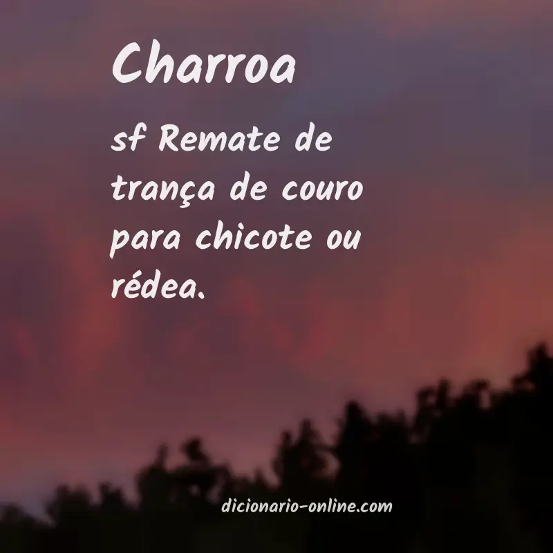 Significado de charroa