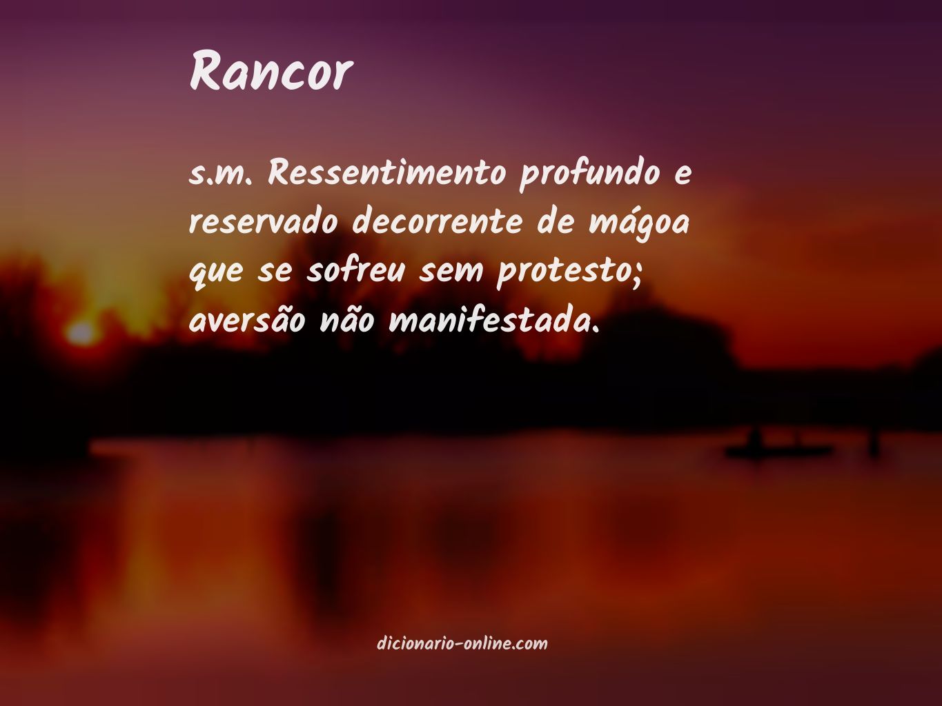 Significado de rancor
