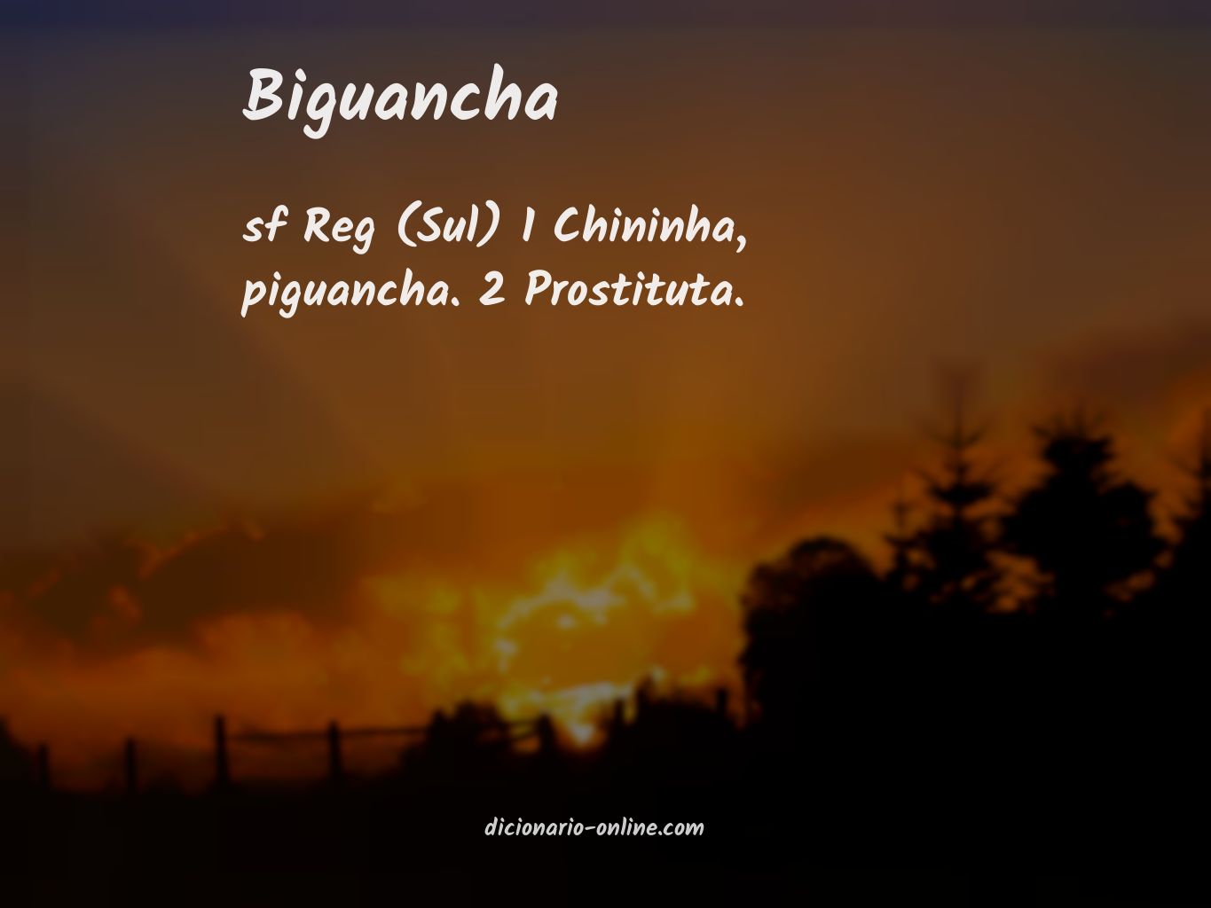 Significado de biguancha