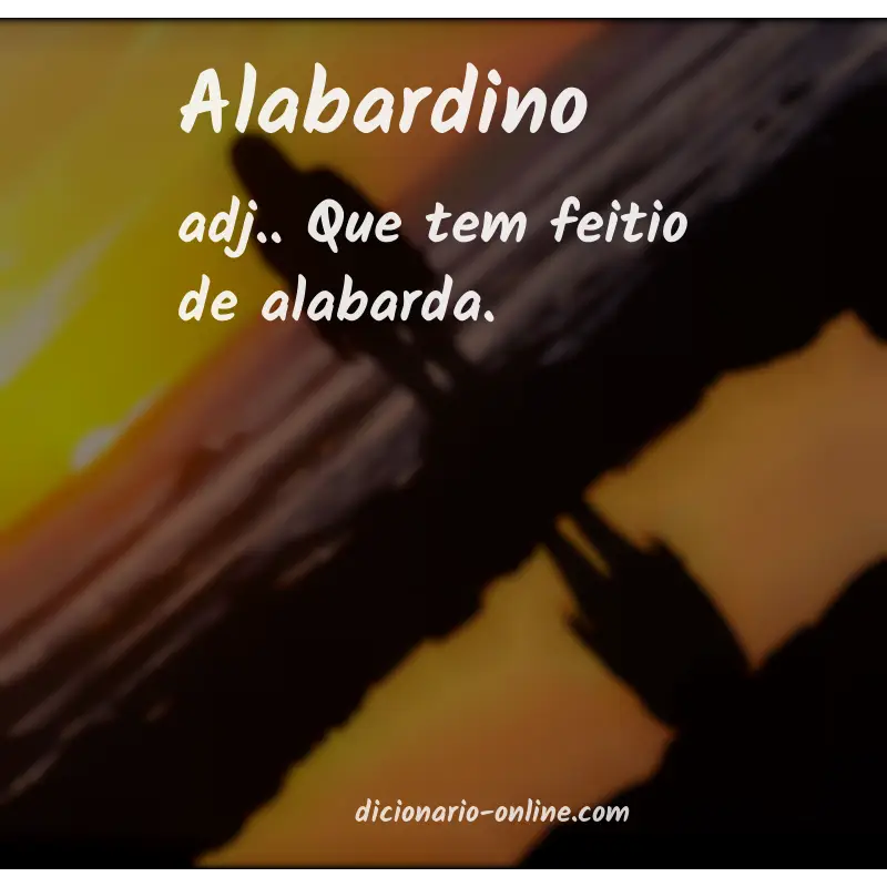 Significado de alabardino