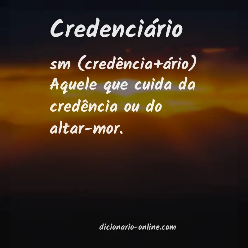 Significado de credenciário