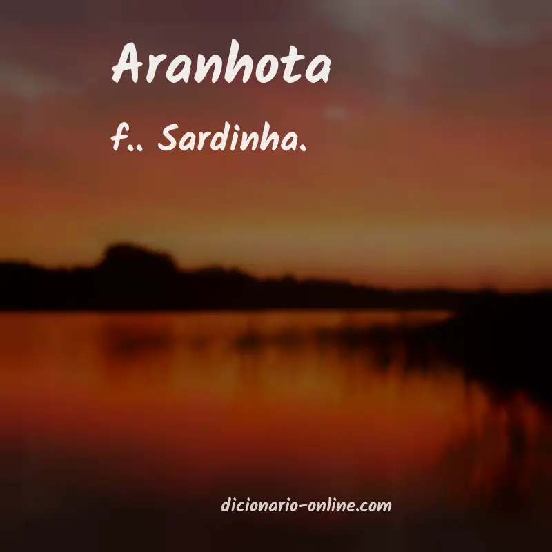 Significado de aranhota