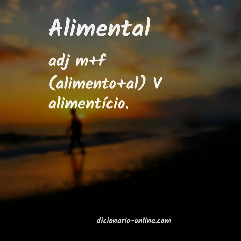 Significado de alimental