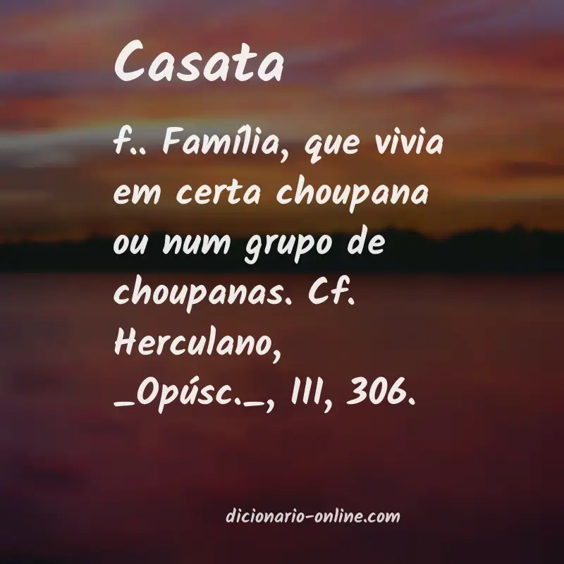Significado de casata