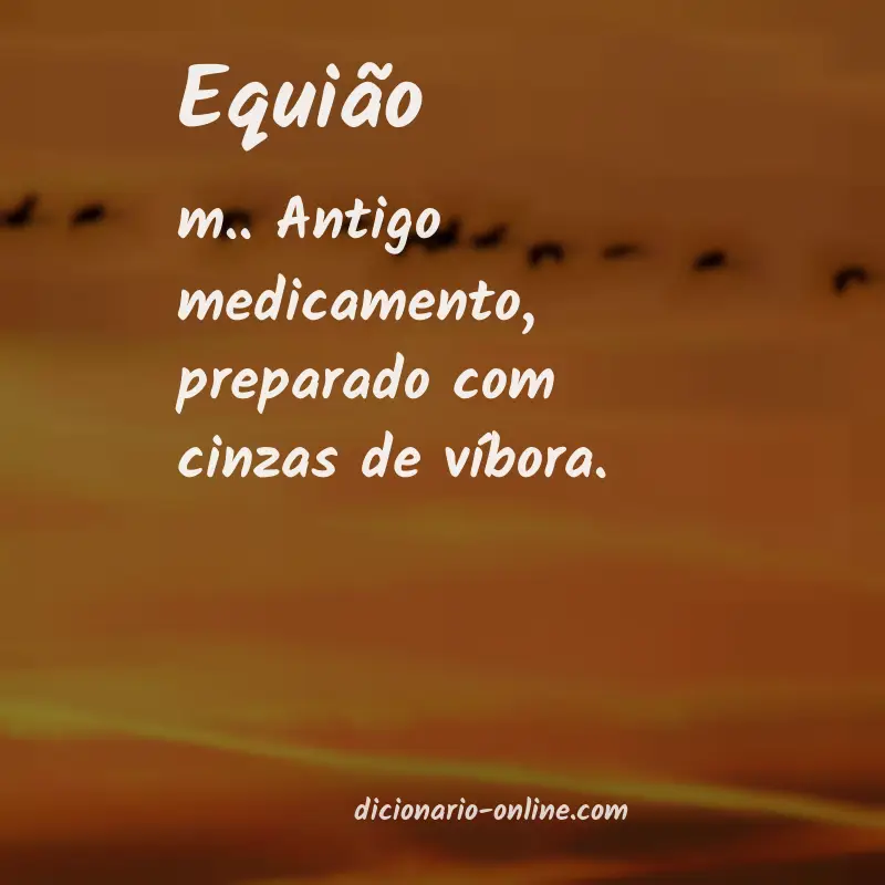 Significado de equião