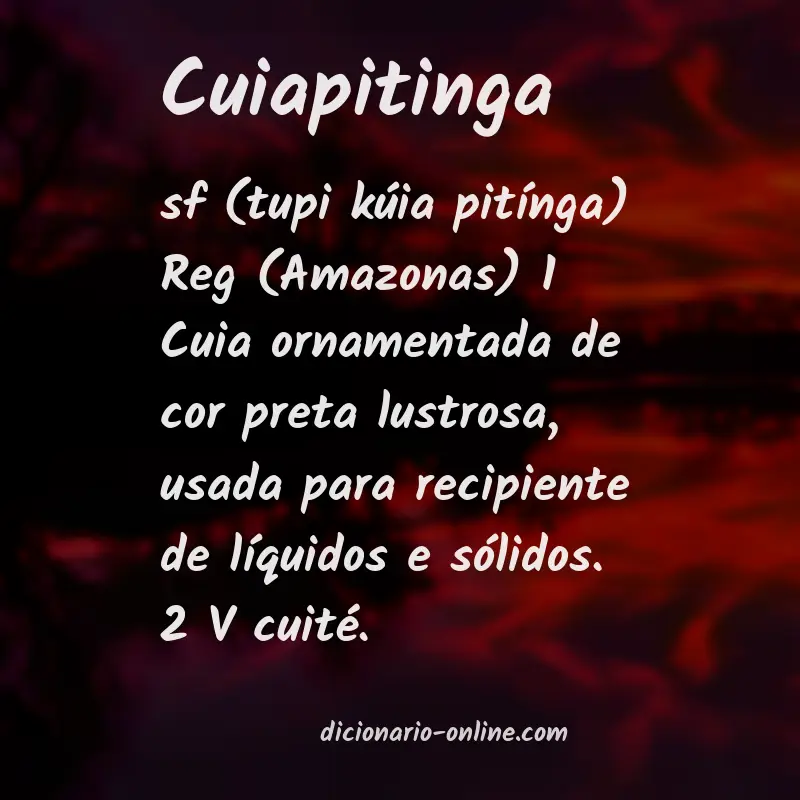 Significado de cuiapitinga