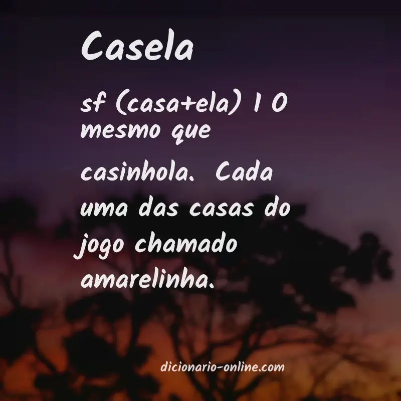 Significado de casela
