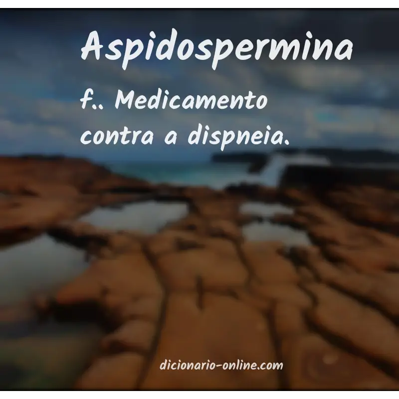Significado de aspidospermina