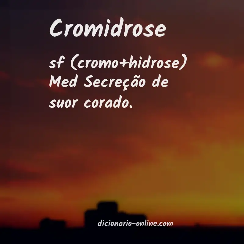 Significado de cromidrose