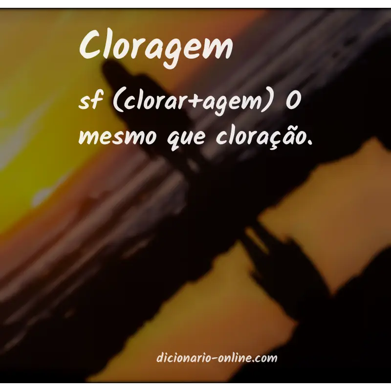 Significado de cloragem