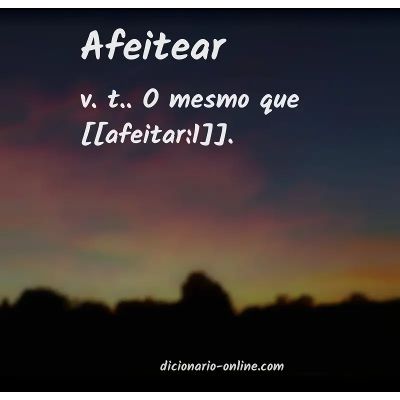 Significado de afeitear