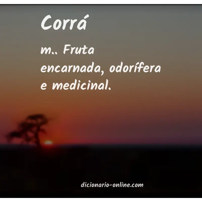 Significado de corrá