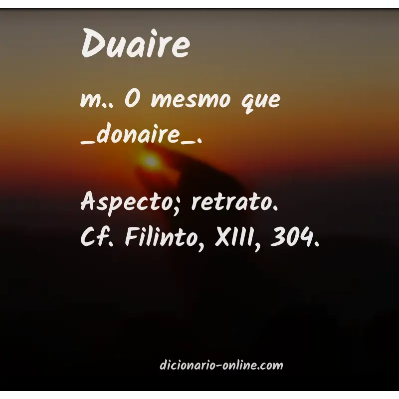 Significado de duaire