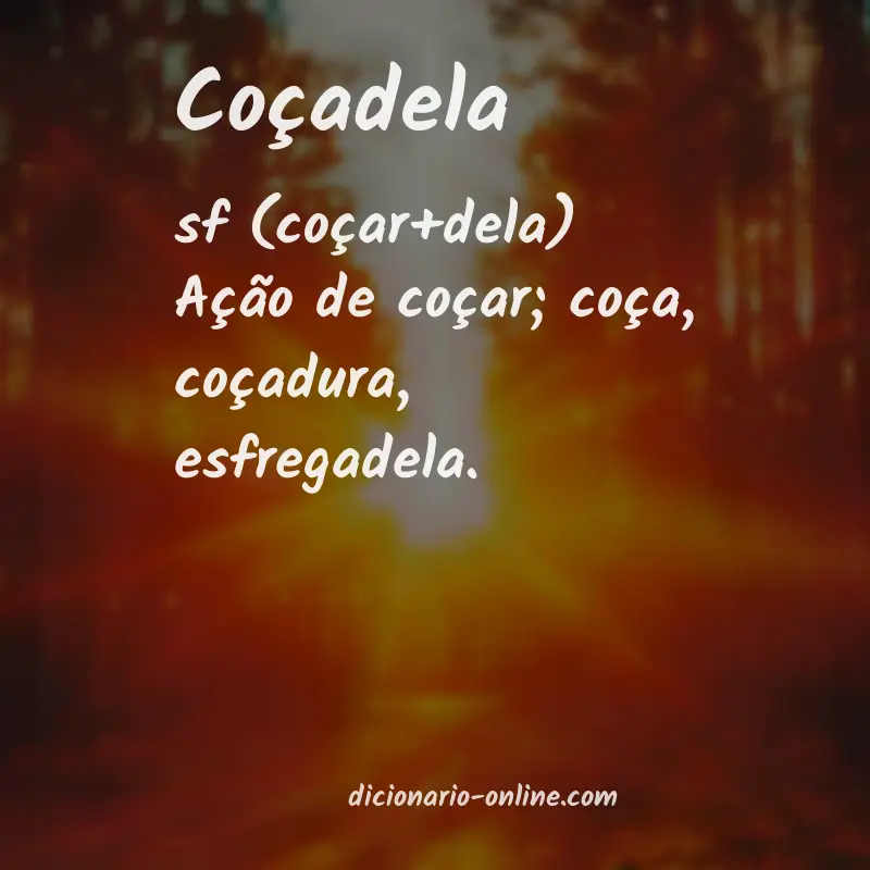 Significado de coçadela