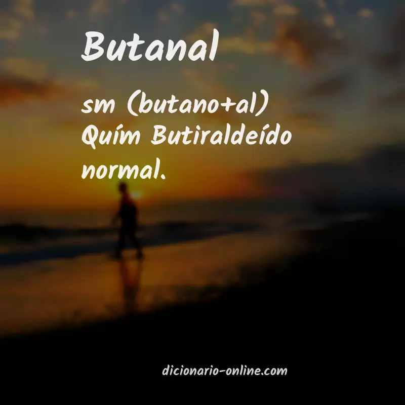 Significado de butanal