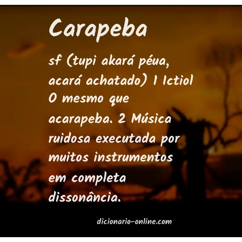 Significado de carapeba