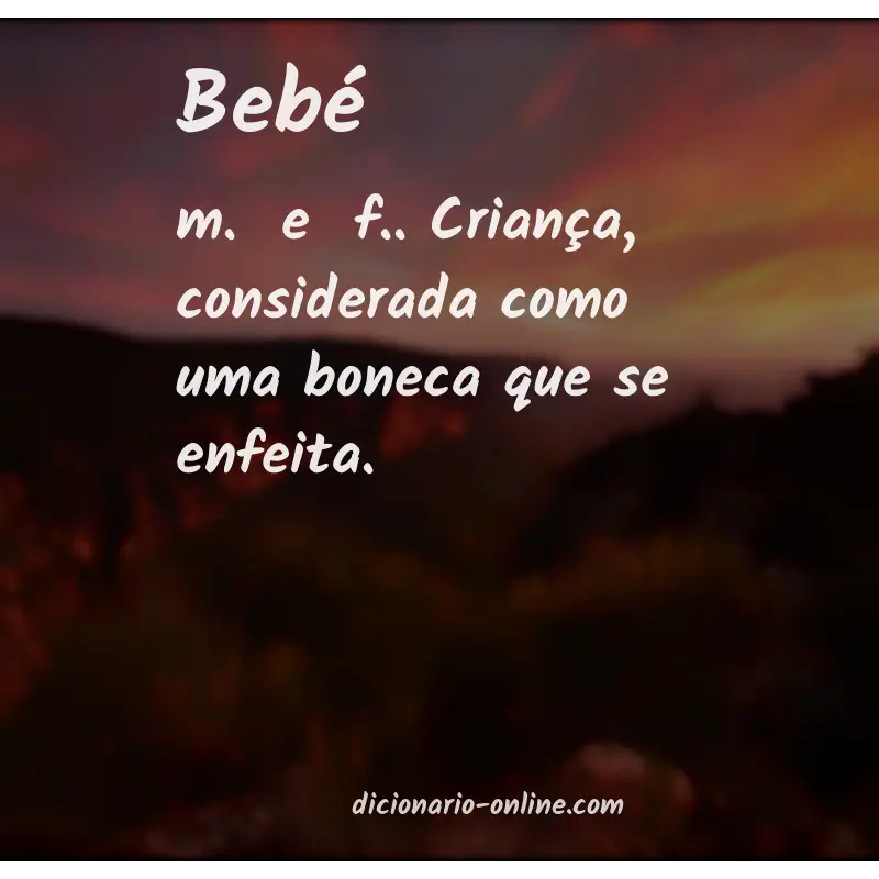 Significado de bebé