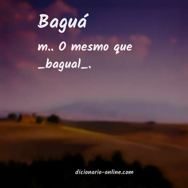 Significado de baguá