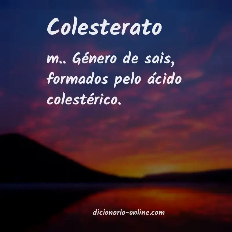 Significado de colesterato