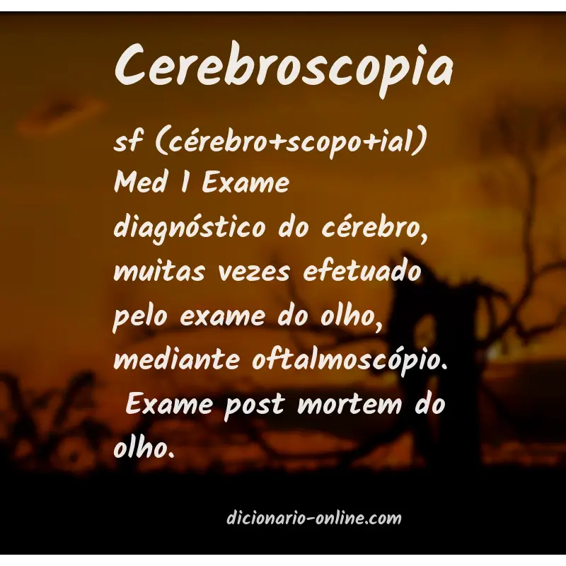 Significado de cerebroscopia