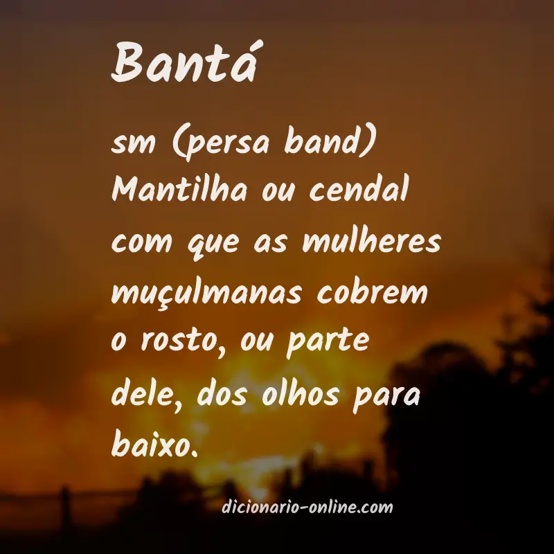 Significado de bantá
