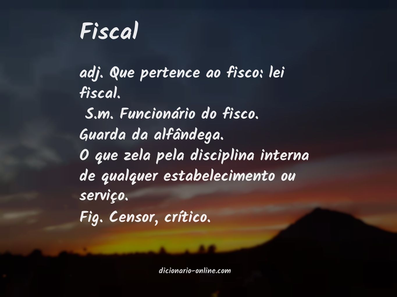 Significado de fiscal