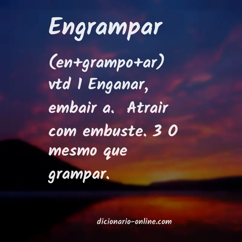 Significado de engrampar