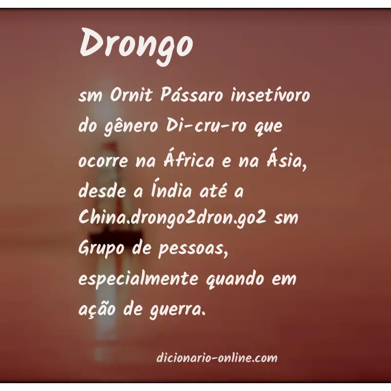 Significado de drongo