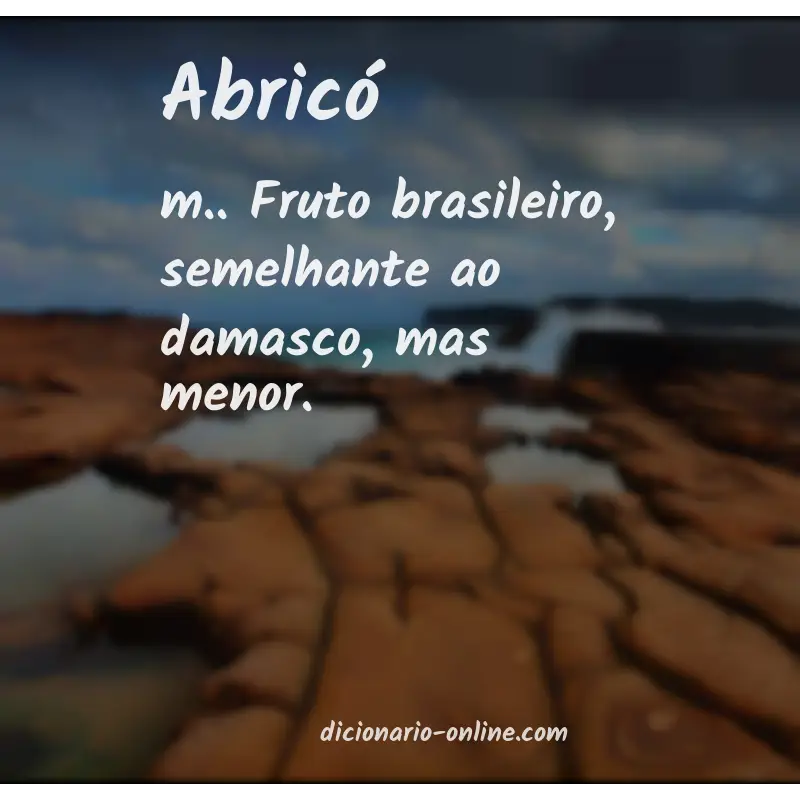 Significado de abricó