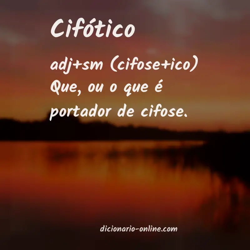 Significado de cifótico