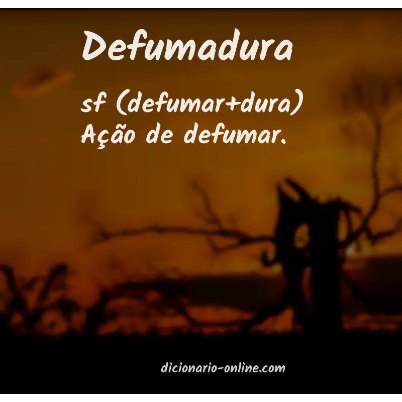 Significado de defumadura