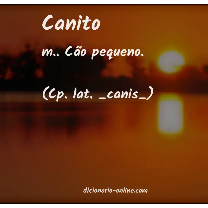 Significado de canito