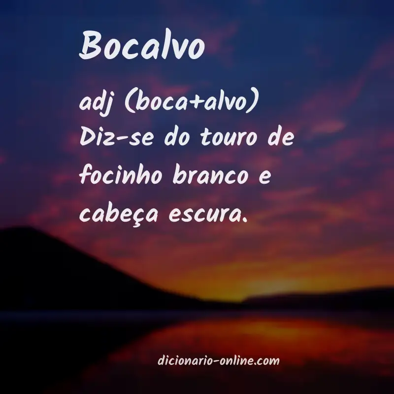 Significado de bocalvo