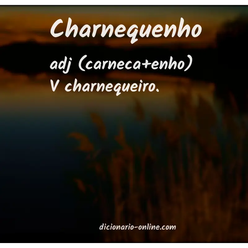 Significado de charnequenho