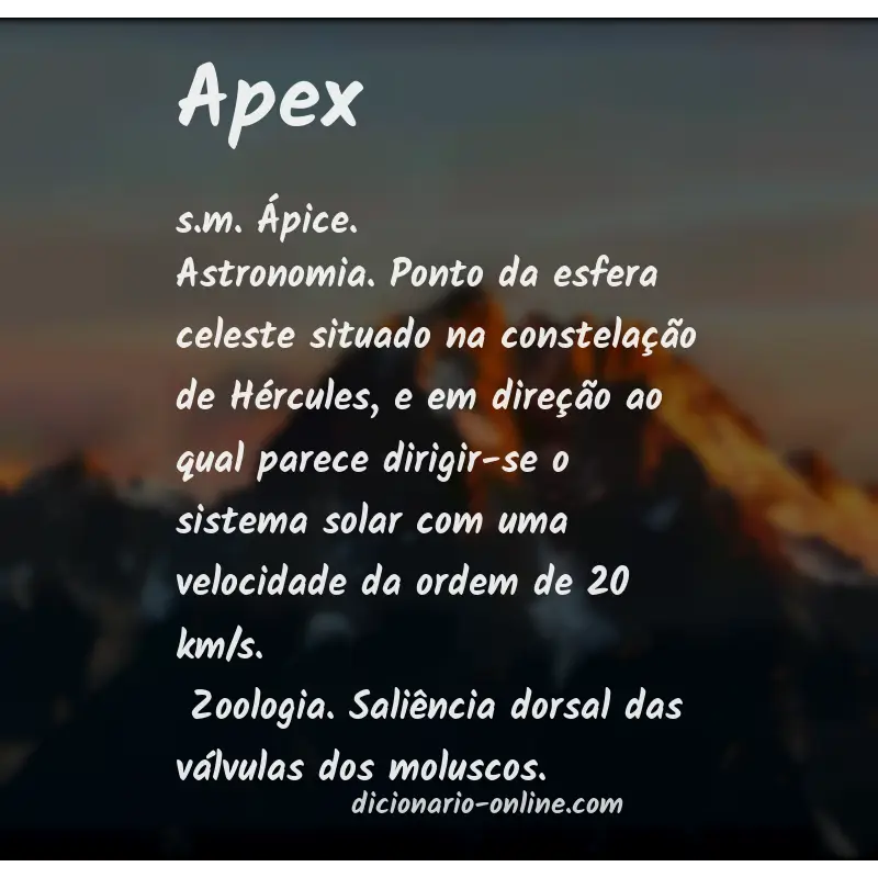 Significado de apex