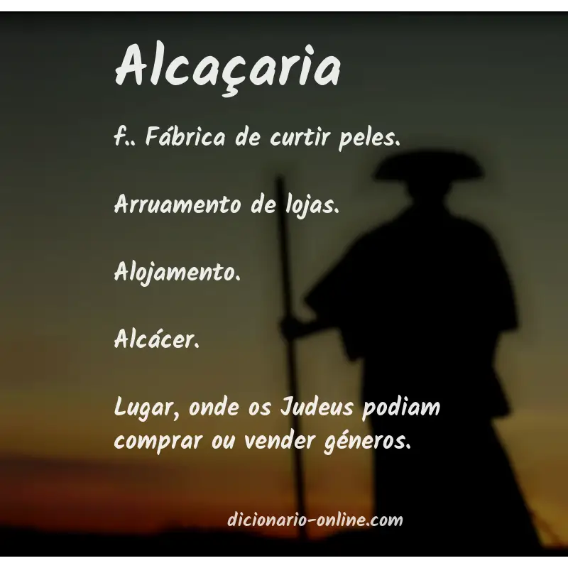 Significado de alcaçaria
