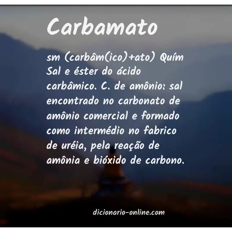 Significado de carbamato