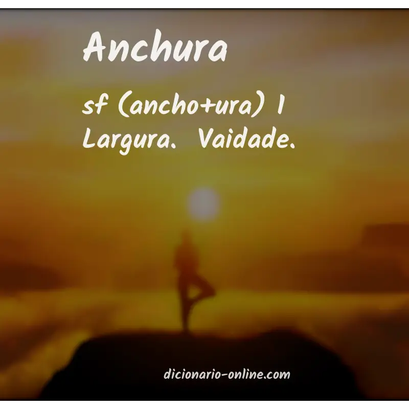 Significado de anchura
